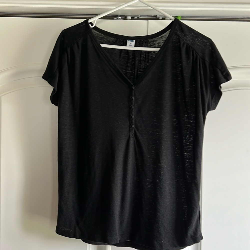 Old Navy linen blend top